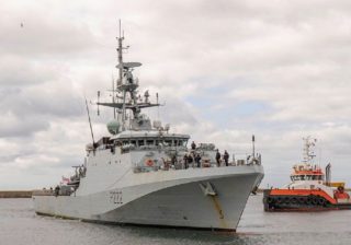 El buque de guerra británico HMS Forth, arribó este martes 14 de enero a las Islas Malvinas