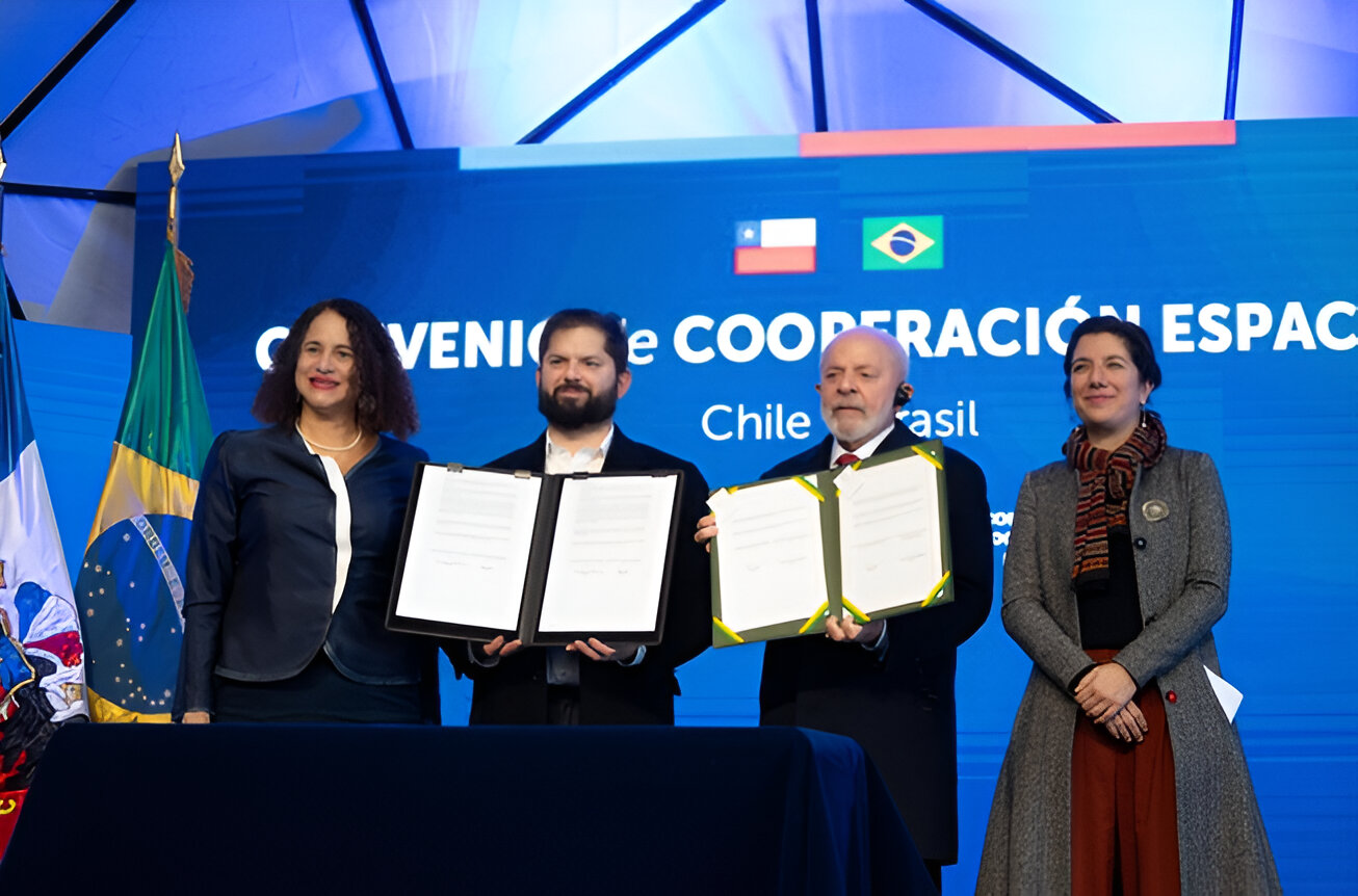 Se firmó un acuerdo de cooperación espacial entre Brasil y Chile